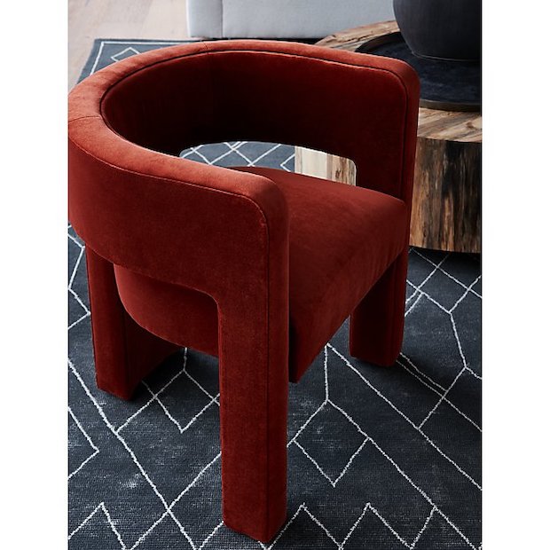 Rust barrel 2024 chair